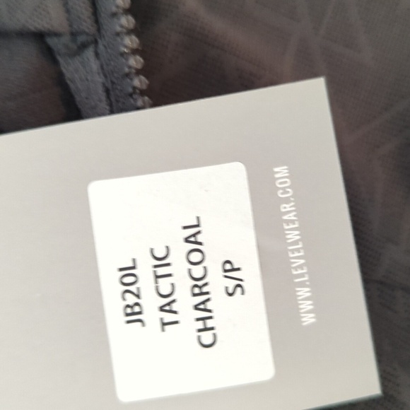 Levelwear Tactic charcoal Gray jacquard Knit Full Zip Runners Jacket  NWT Sz S - Picture 2 of 11